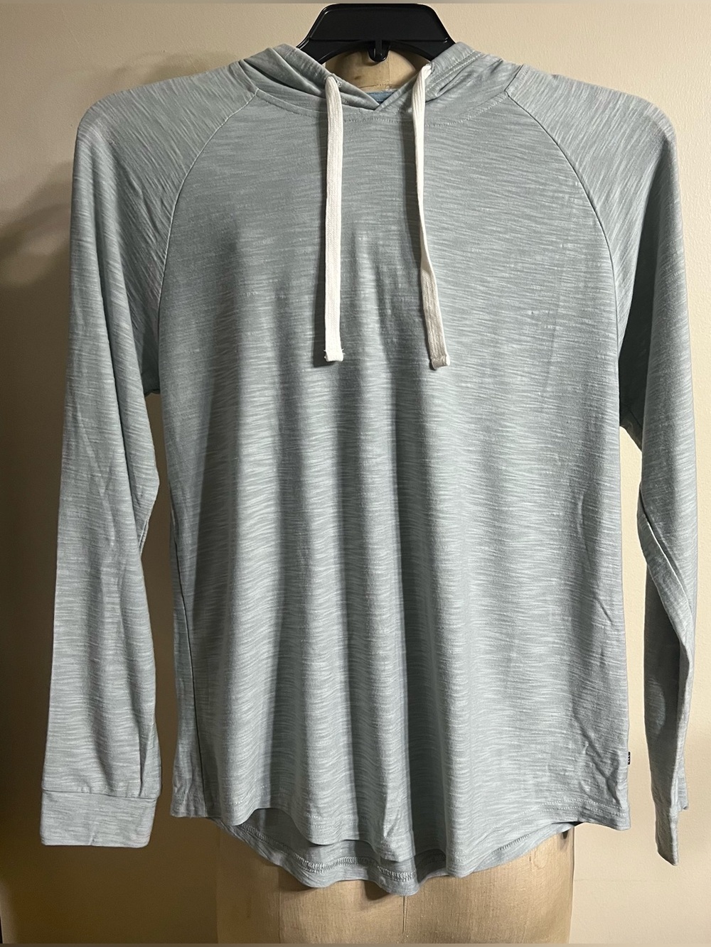 Free Fly Bamboo Slub Hoody With Drawcord Bay Blue (mint) Size Medium